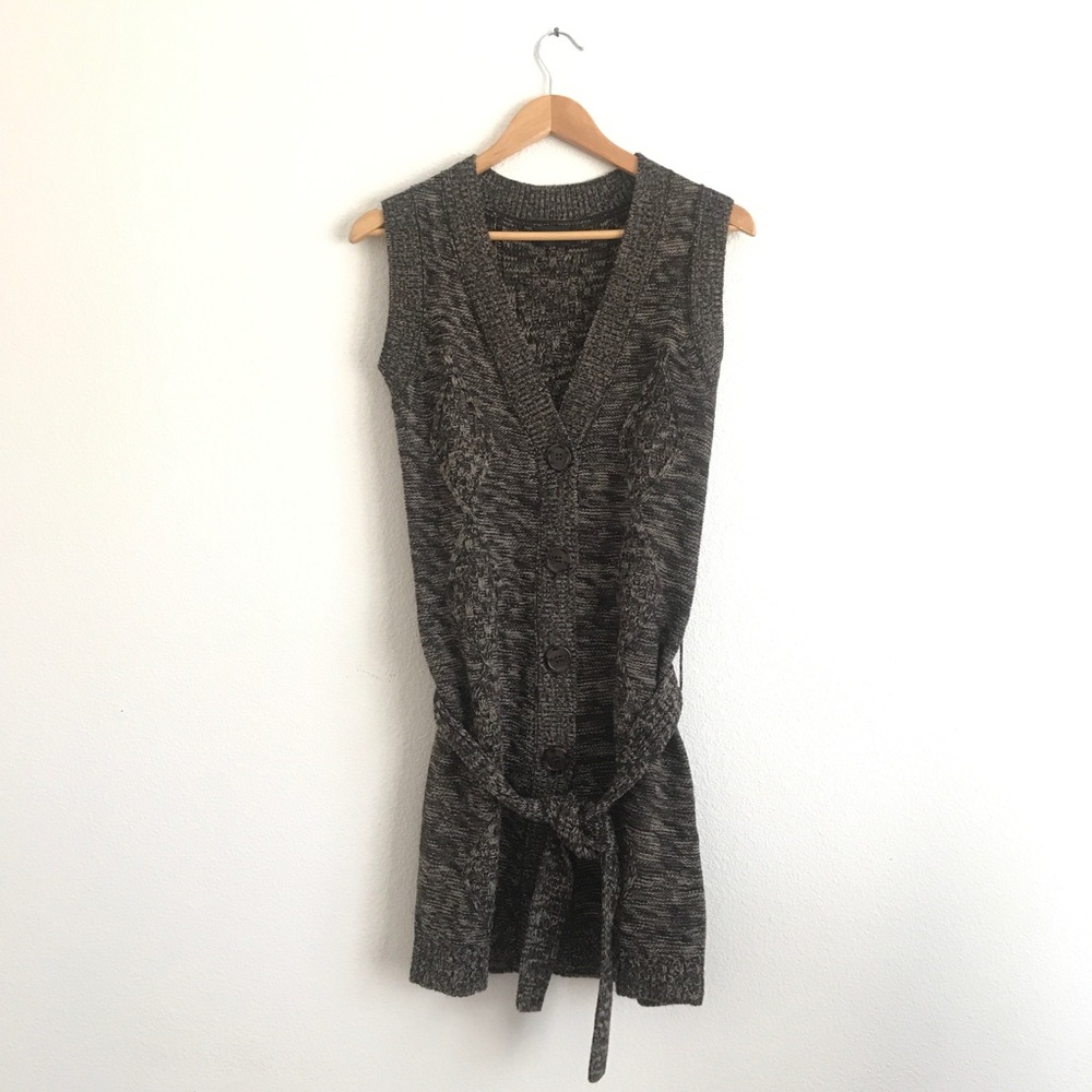 The Limited Cable Knit Button Up Dress Sz S